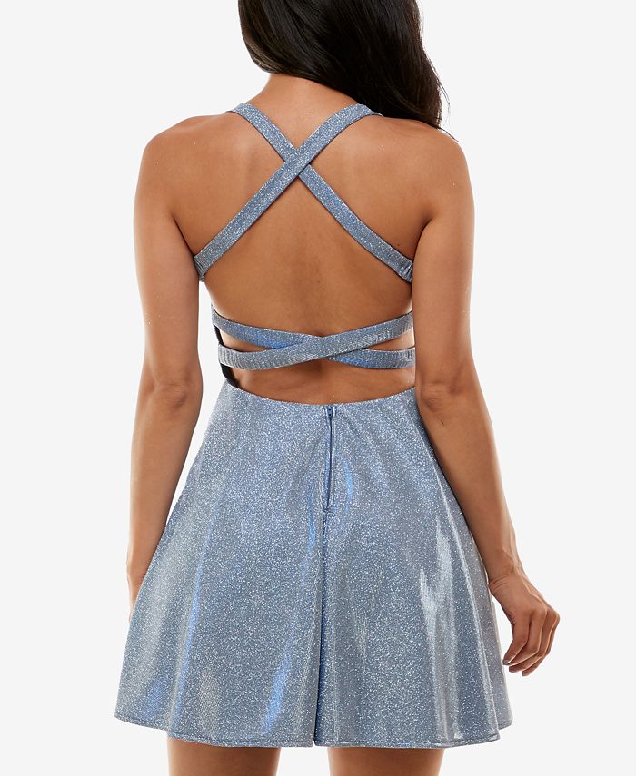 B Darlin Juniors' GlitterKnit Party Dress Macy's