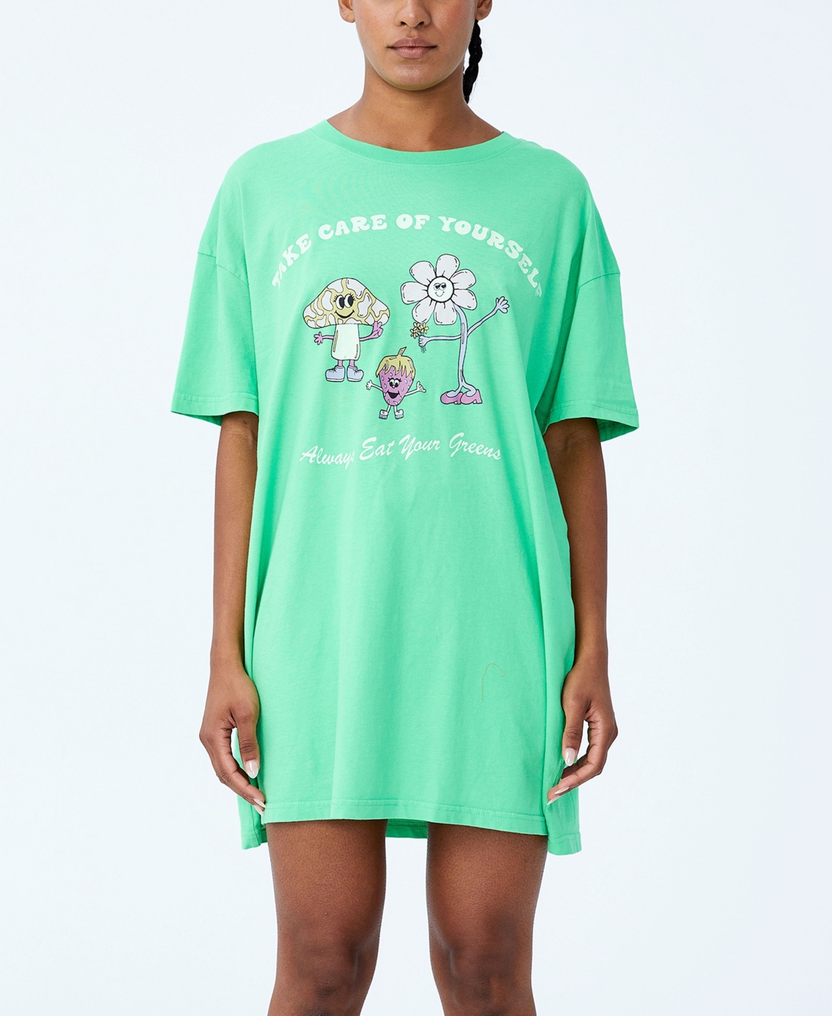 Cotton On Women's 90's T-shirt Nightie In Lcn Wb/tweety Hippy Bird