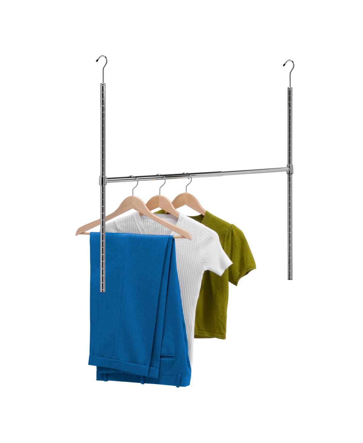 Shop Honey Can Do Hanging Closet Rod For Clothes Hanging In Chrome