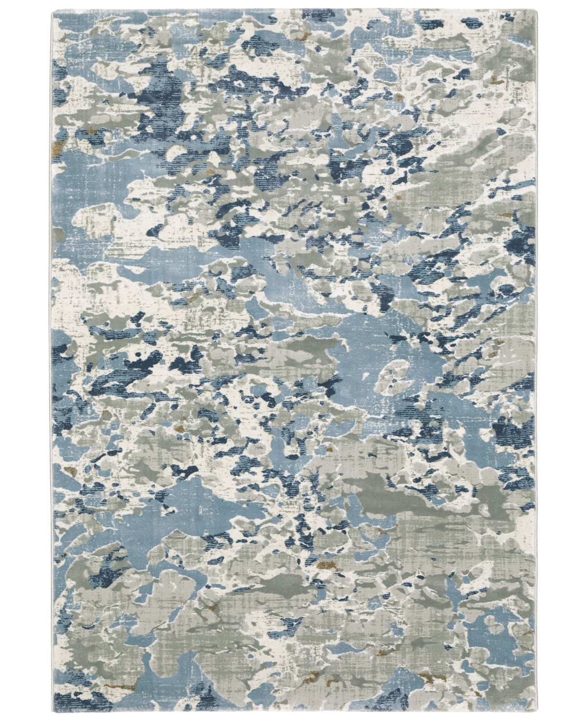 Jhb Design Elevation ELV1ELVE 9'10in x 12'10in Area Rug - Gray, Blue