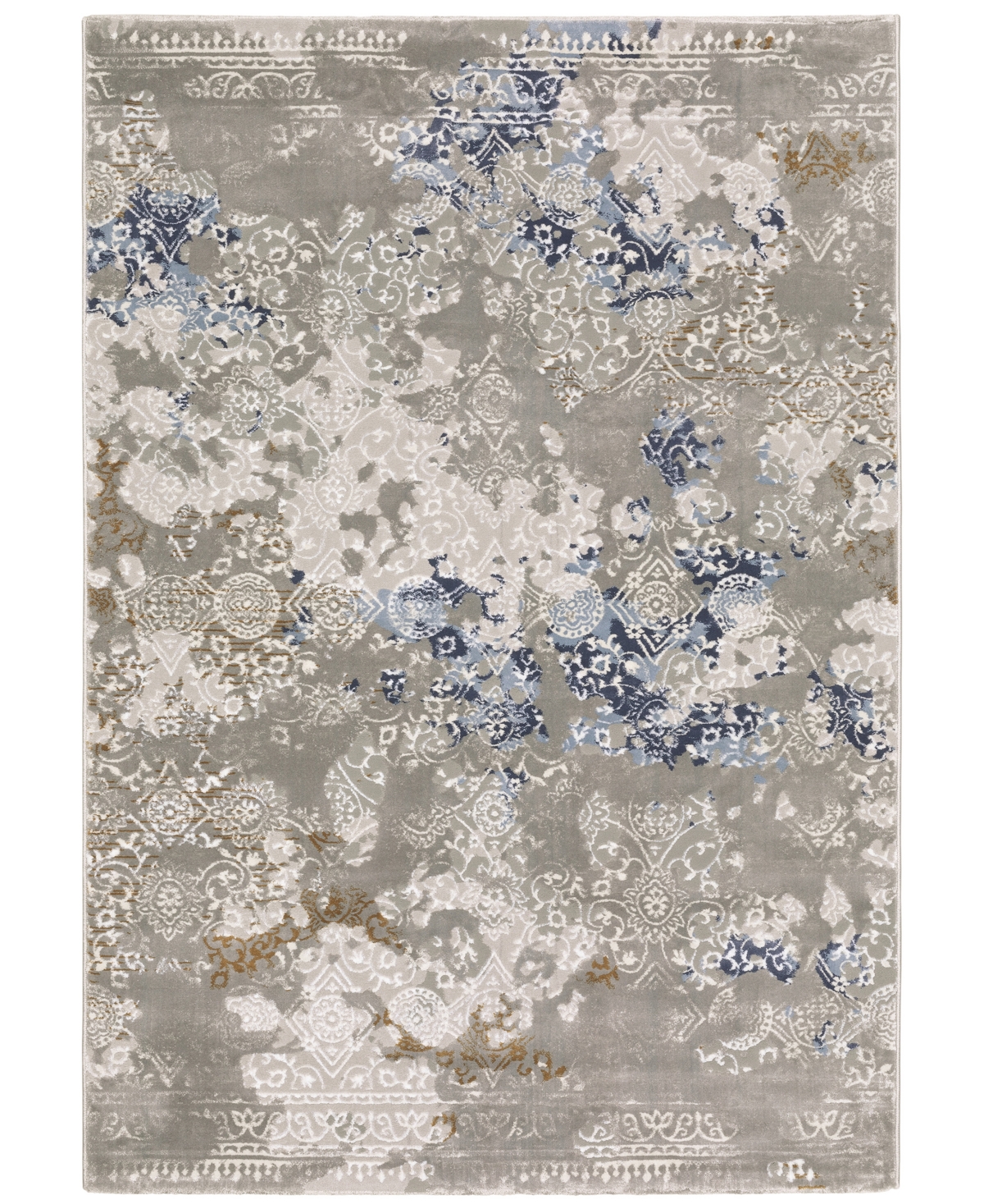 Jhb Design Elevation ELV111F 9'10in x 12'10in Area Rug - Gray, Blue