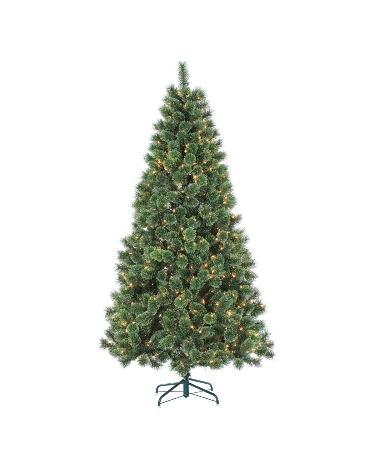 6 Foot Cashmere Pine Tree with 412 Tips and 400 Ul Incandescent Lights - Green