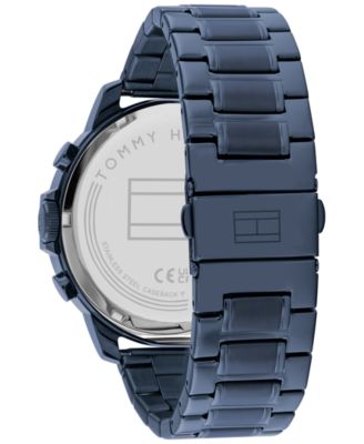 Men's Blue Stainless Steel Bracelet Watch 50mm