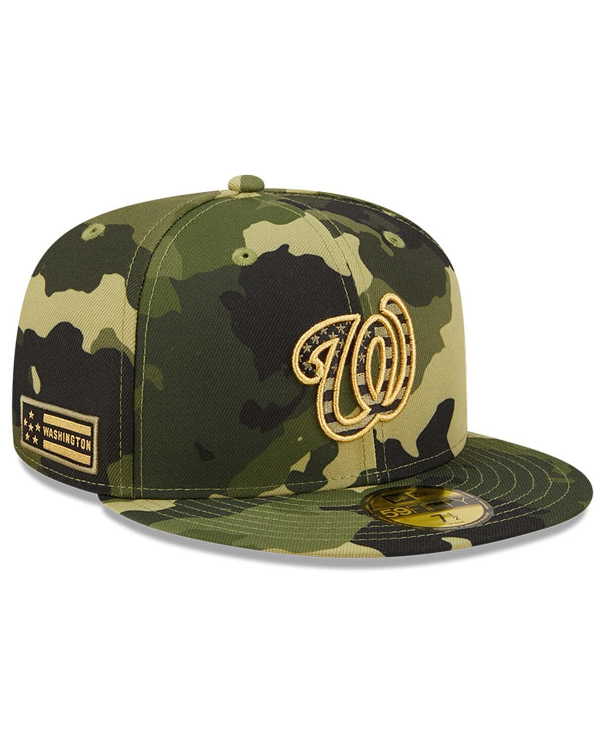 NEW ERA MEN'S NEW ERA CAMO WASHINGTON NATIONALS 2022 ARMED FORCES DAY ON-FIELD 59FIFTY FITTED HAT 