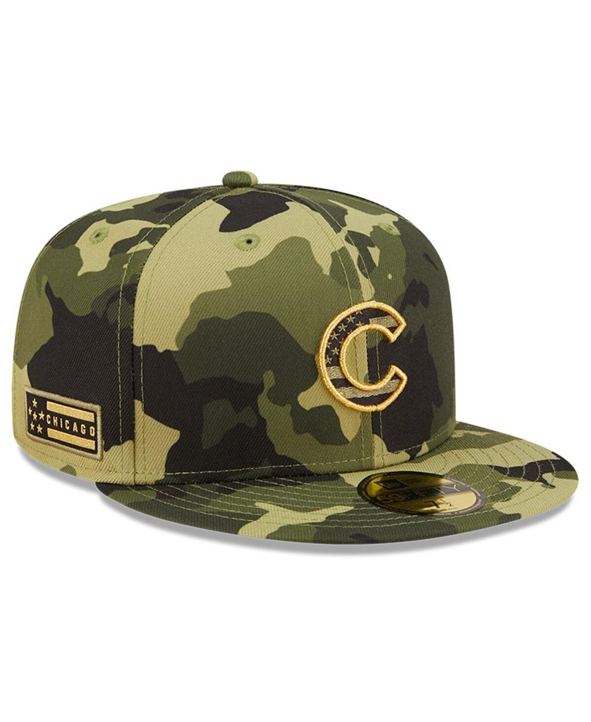 Men's New EraChicago Cubs 2022 Armed Forces Day On-Field 59Fifty Fitted Hat - Camo