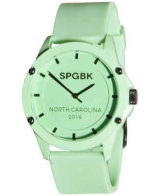 SPGBK Watches - Unisex Hay Street Teal Silicone Strap Watch 44mm