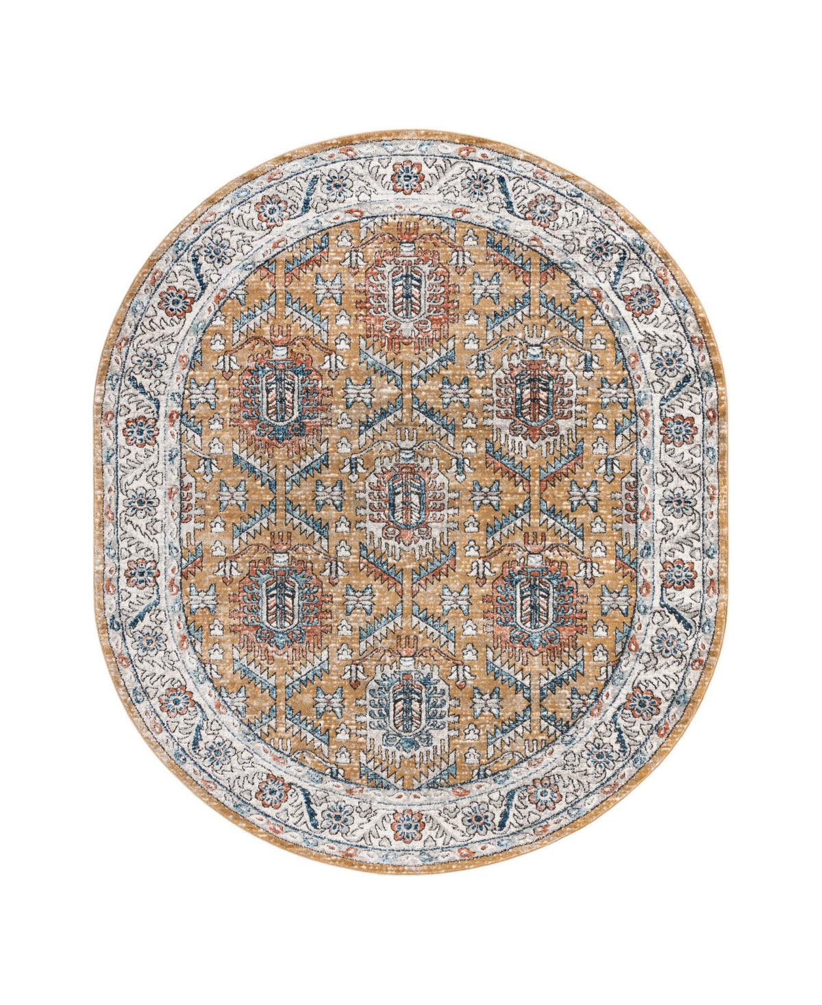Bayshore Home Melvil MEL02 Oval Area Rug