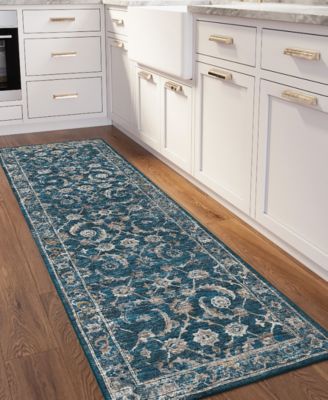 Jericho Washable JC4 2'6" x 12' Runner Area Rug