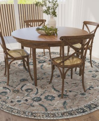 Jericho Washable JC4 6' x 6' Round Area Rug