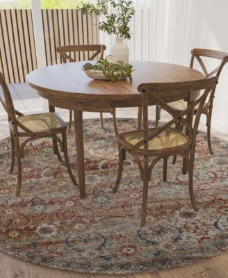 Jericho Washable JC1 8' x 8' Round Area Rug