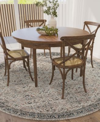 Jericho Washable JC10 8' x 8' Round Area Rug