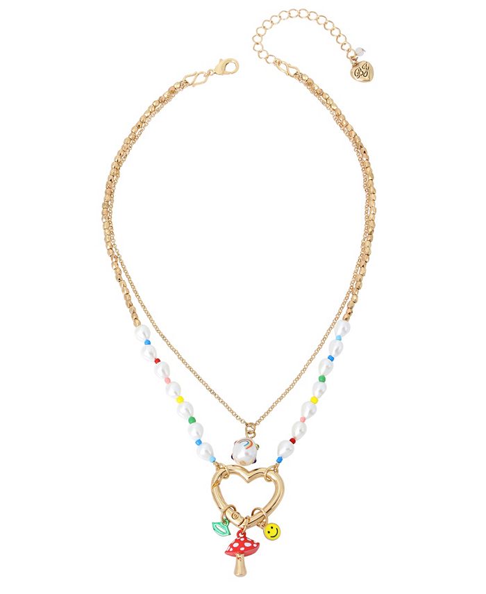 Betsey johnson best sale heart necklace