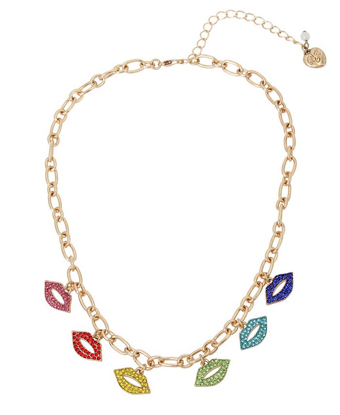 Betsey johnson deals lips necklace