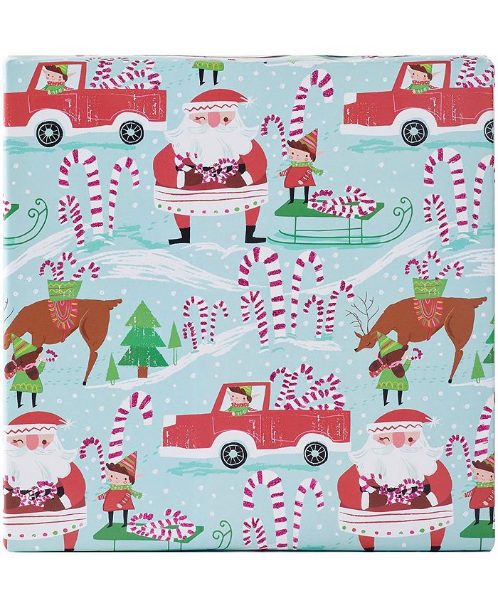 The Gift Wrap Company Storyland Santa Jumbo Wrapping Paper Macy's