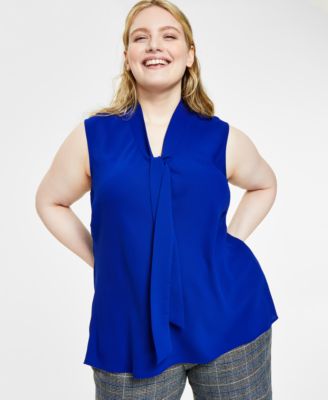 Plus Size Bow Top