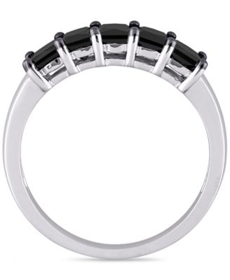 Black Diamond Anniversary Ring (1-1/4 ct. t.w.) in 10k White Gold