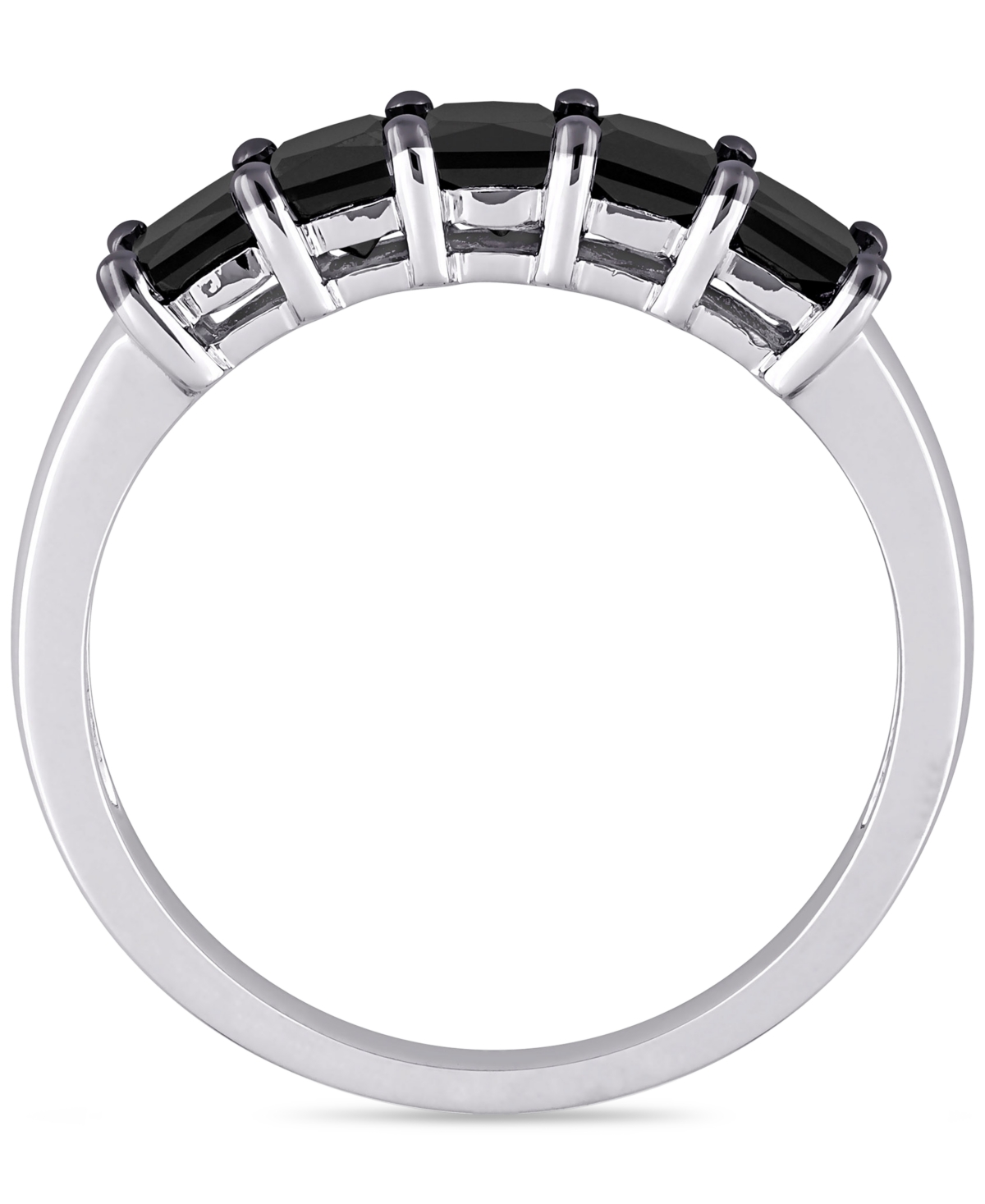 Black Diamond Anniversary Ring (1-1/4 ct. t.w.) in 10k White Gold - 10K White Gold