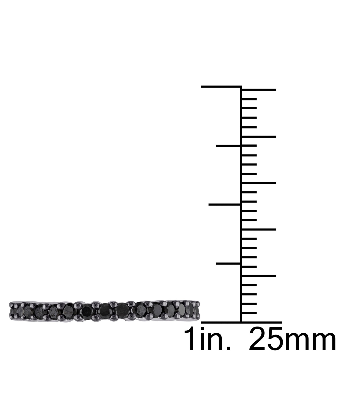 Black Diamond Eternity Band (1 ct. t.w.) in 10k White Gold - 10K White Gold