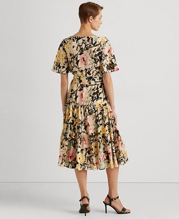 Ralph lauren 2025 floral jacquard dress