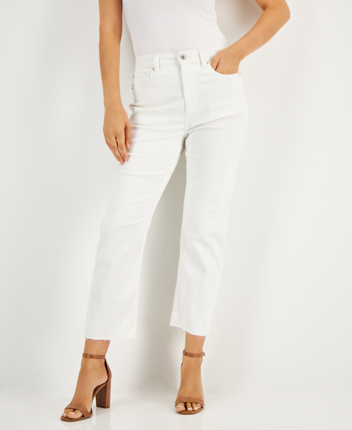  Inc International Concepts Women's Raw-Hem High-Rise Jeans, Created for Macy's