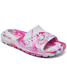 Little Girls Hogan Color Splashed Slide Sandals from Finish Line