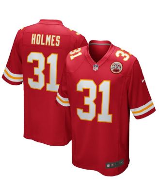 Men's Priest Holmes Red Kansas City Chiefs Game Retired Player Jersey