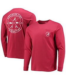 Men's Crimson Alabama Crimson Tide Catch and Release Long Sleeve T-shirt