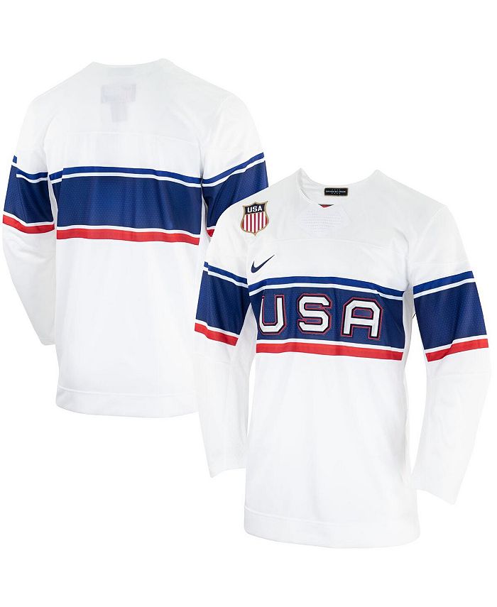 Nike Men's White Team USA Hockey 2022 Winter Olympics Collection Jersey ...