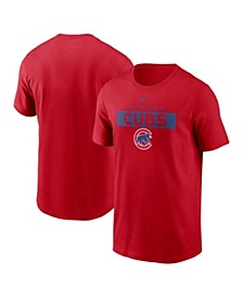 Men's Red Chicago Cubs Team T-shirt