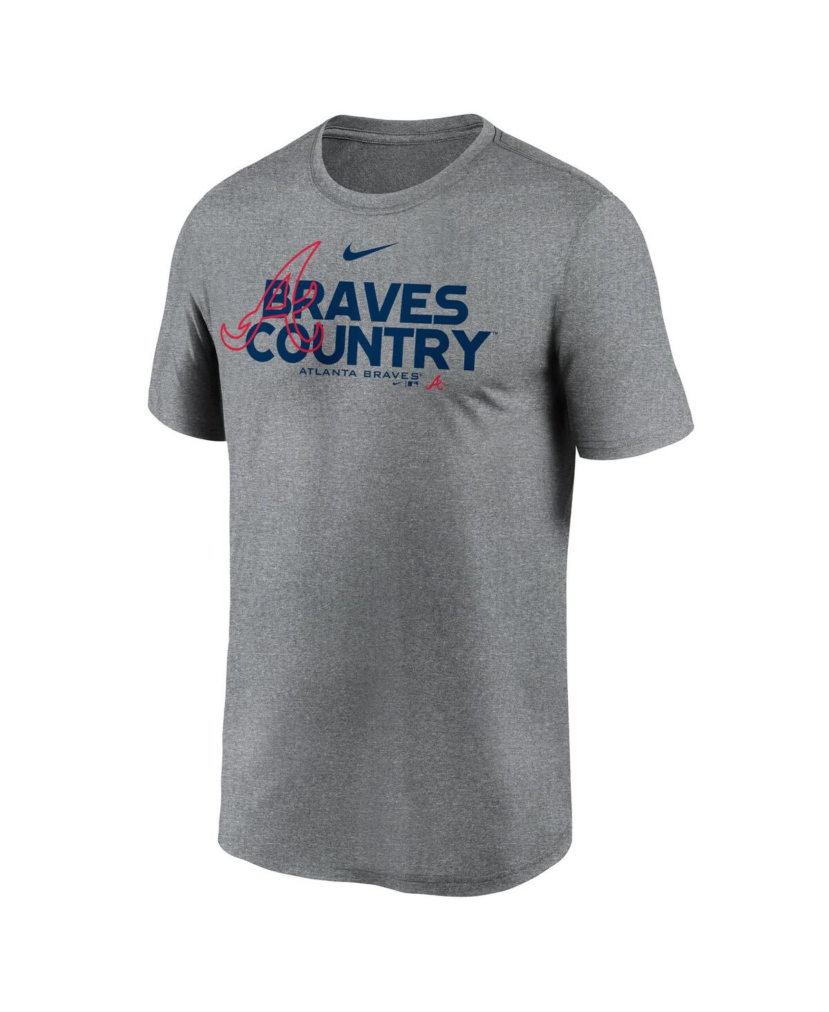 Nike Men's  Heathered Charcoal Atlanta Braves Local Rep Legend Performance T-shirt In Heathered Charcoal