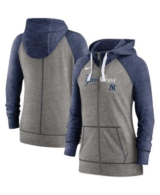 Men's New York Yankees Nike Navy/Gray Authentic Collection Performance  Raglan Full-Zip Hoodie