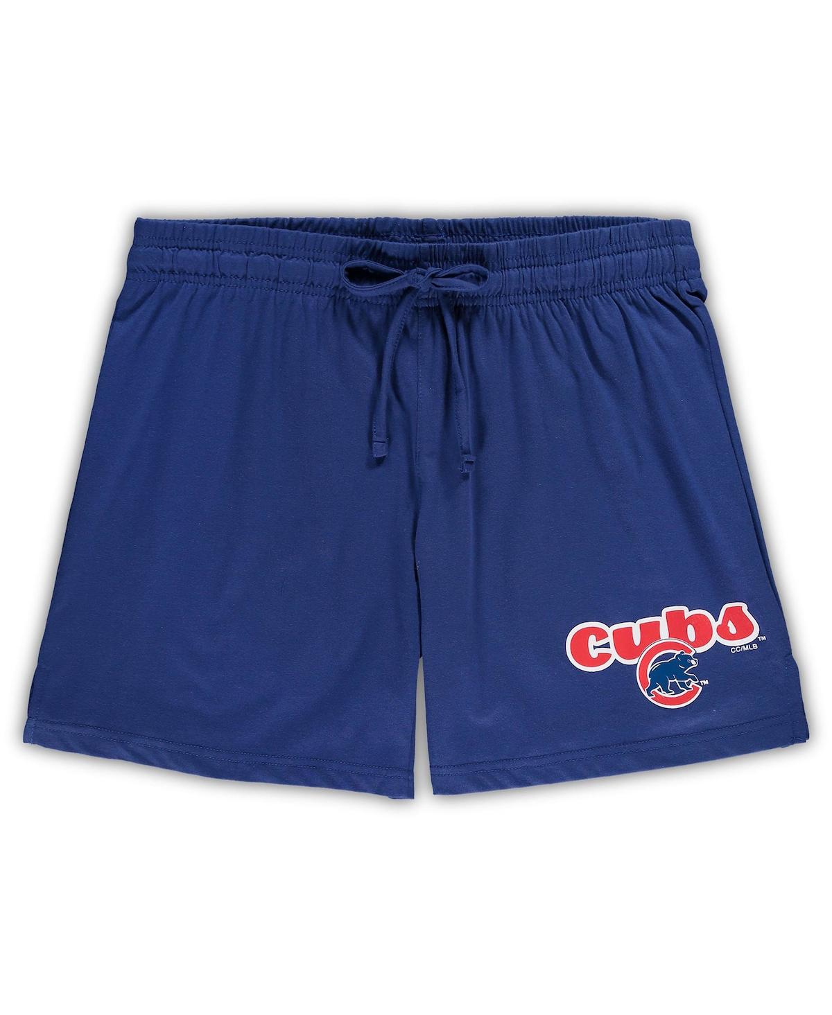 Concepts Sport Women's  Royal Chicago Cubs Plus Size Cloud Tank Top And Shorts Sleep Set In Royal