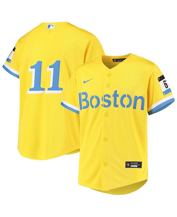 Nike Dri-FIT City Connect Striped (MLB Boston Red Sox) Men's Polo.