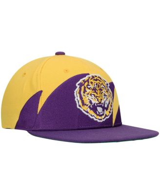 Men's Purple, Gold Lsu Tigers Sharktooth Snapback Hat
