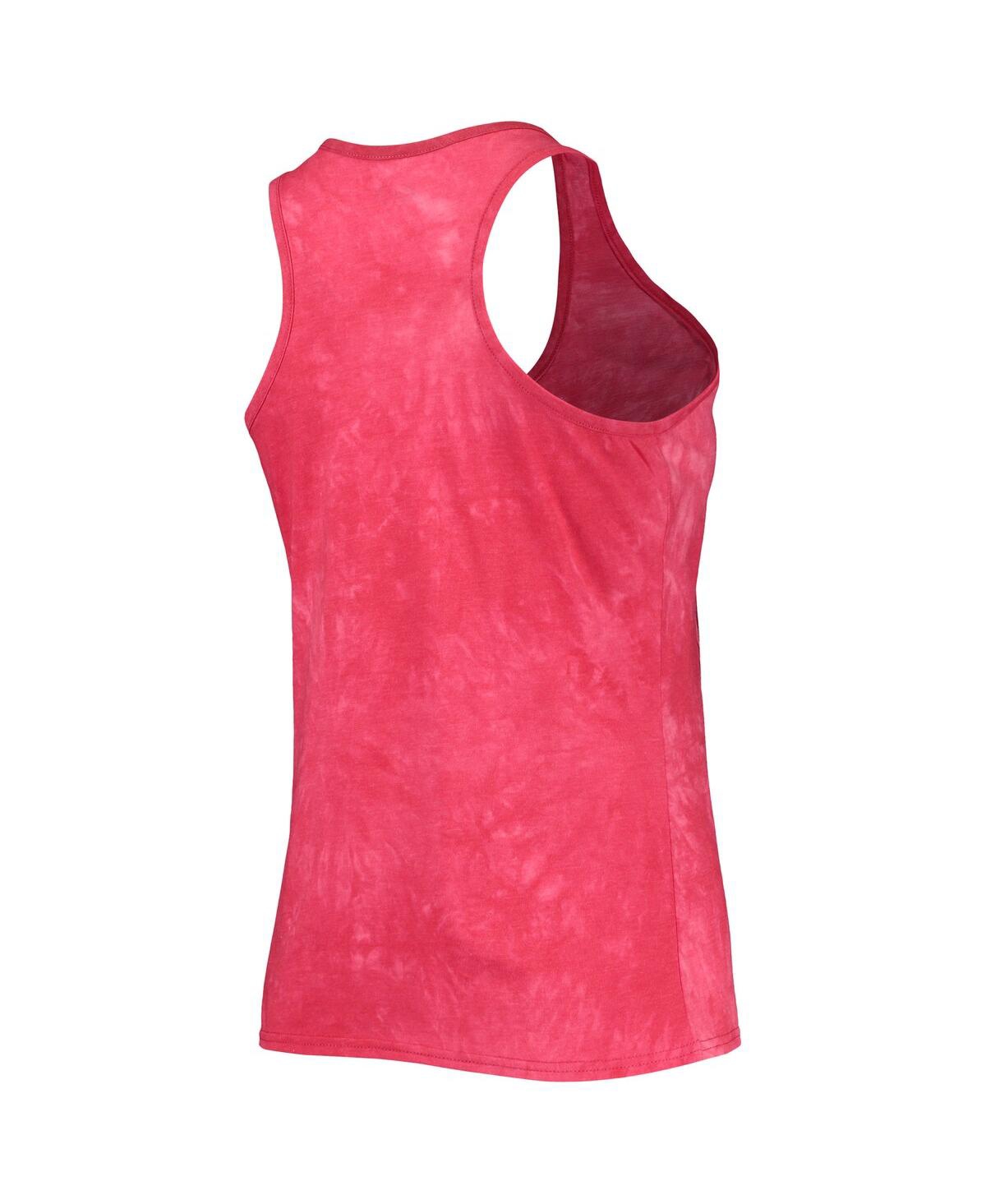 Shop Concepts Sport Women's  Scarlet Ohio State Buckeyes Billboard Tie-dye Tank Top And Shorts Set