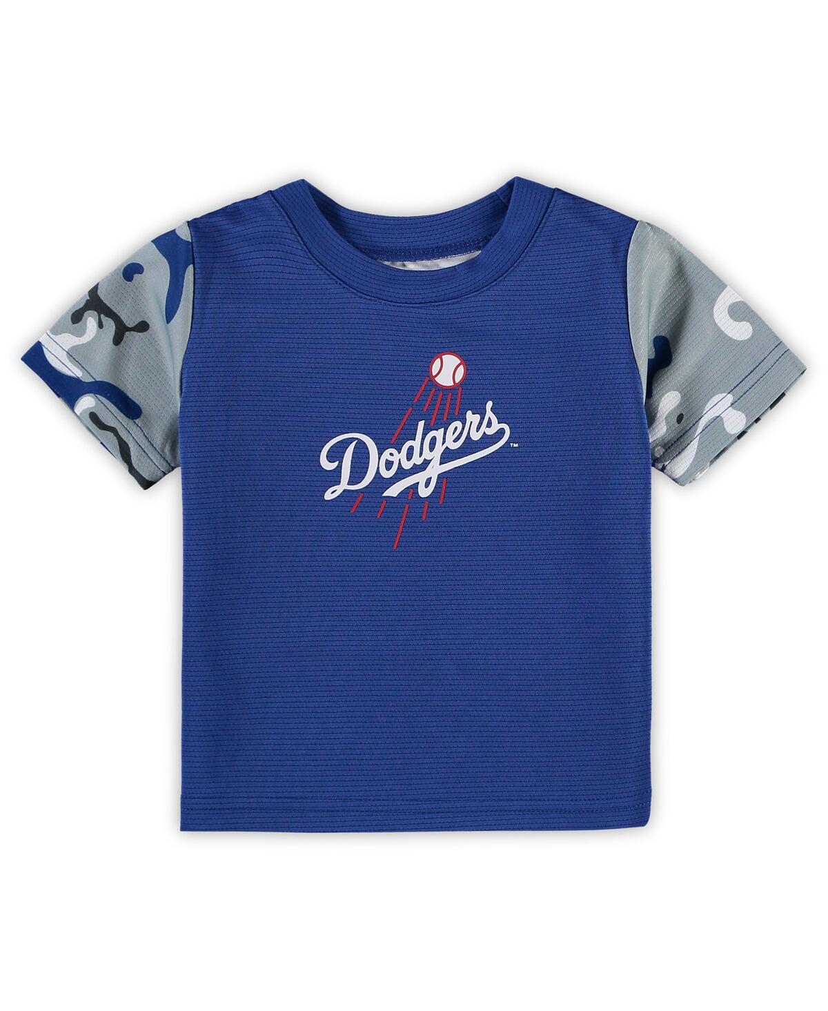 Newborn and Infant Boys and Girls Los Angeles Dodgers Pinch Hitter T-shirt and Shorts Set - Royal