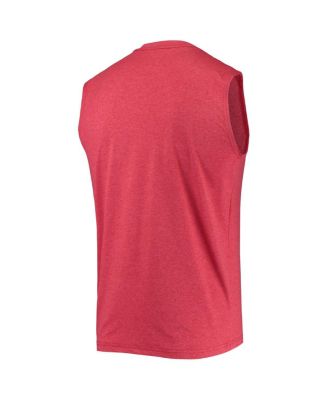 Men's Heathered Red Boston Red Sox Muscle Tank Top