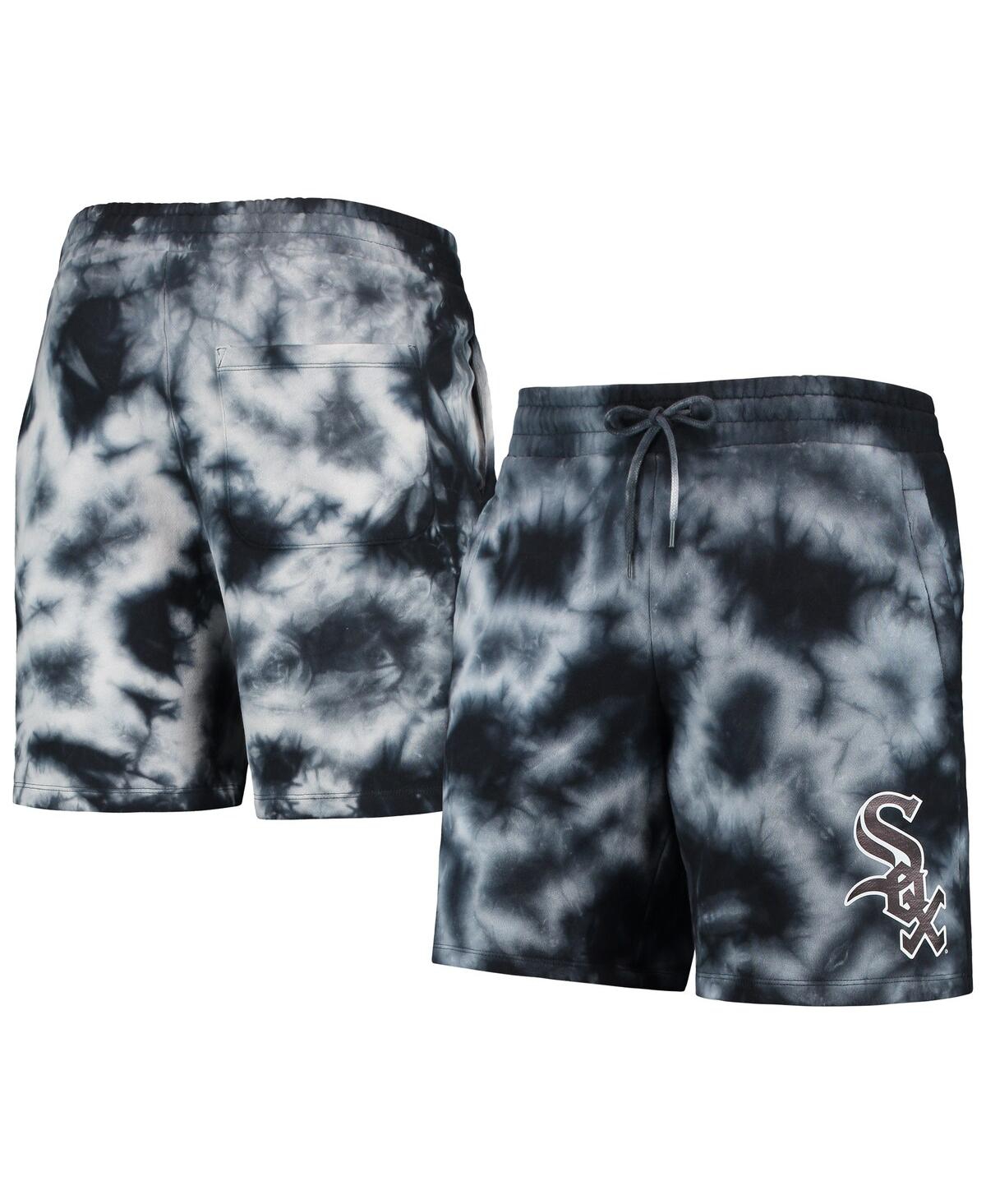 Shop New Era Men's  Black Chicago White Sox Team Dye Shorts