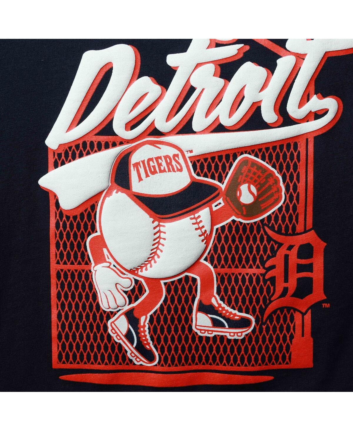 Toddler Boys and GirlsDetroit Tigers On the Fence T-shirt - Navy