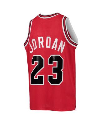 Big Boys Michael Jordan Red Chicago Bulls 1984-85 Hardwood Classics Authentic Jersey