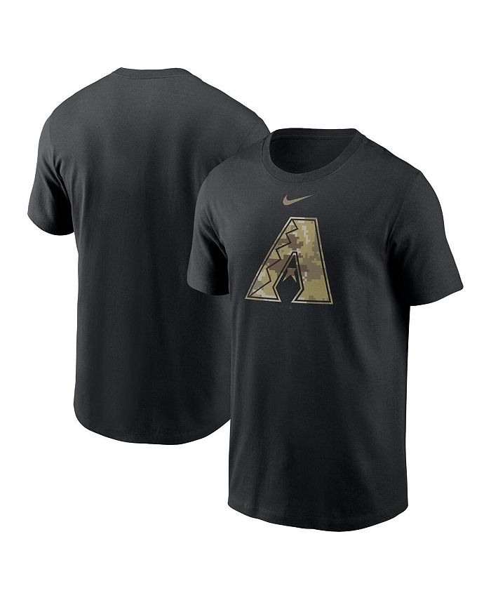 Nike Men's Black Arizona Diamondbacks Camo Logo Team T-shirt - Macy's