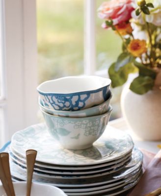 Butterfly Meadow Cottage Rice Bowls, Set of 4