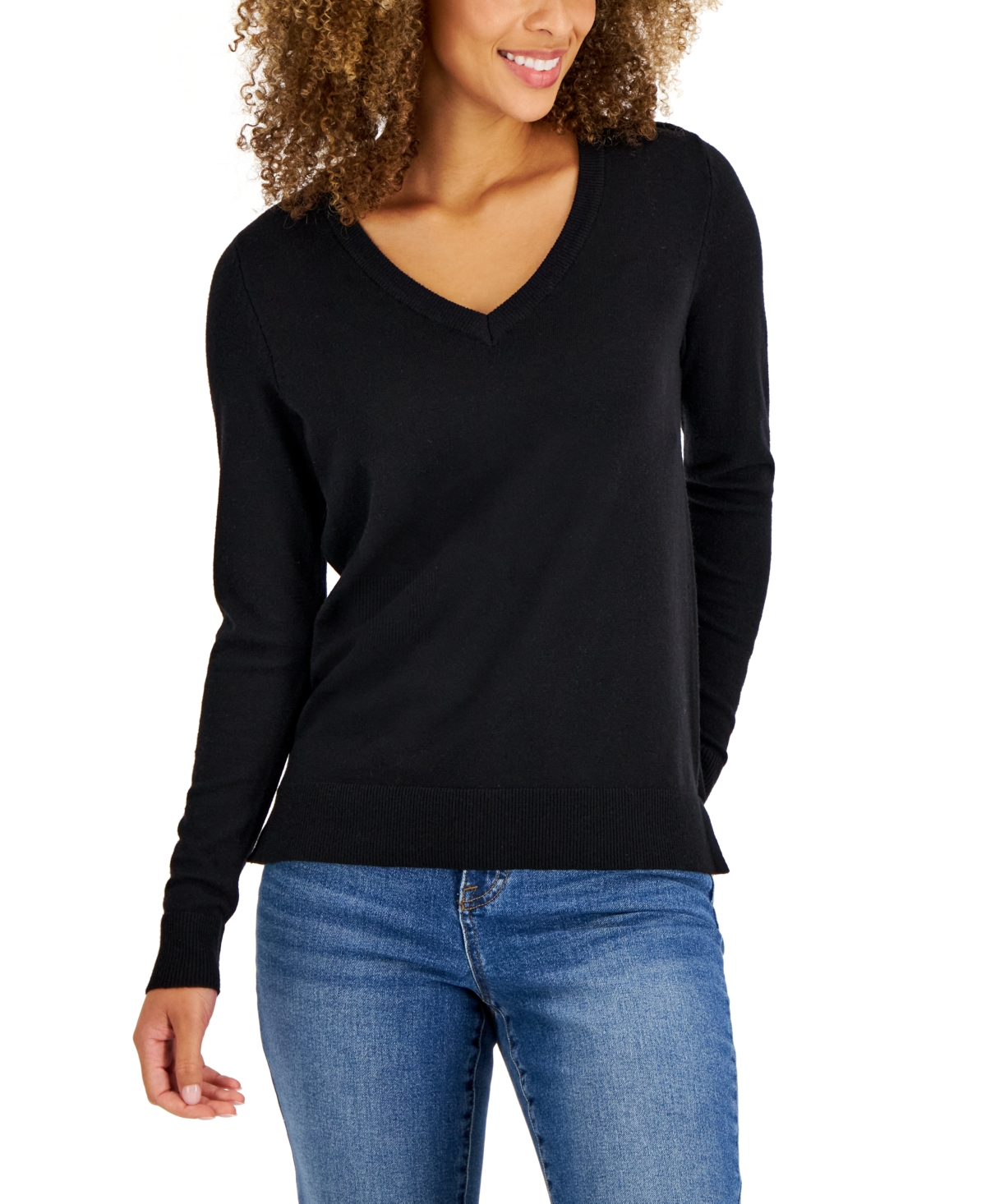 Macy's black sweater womens store