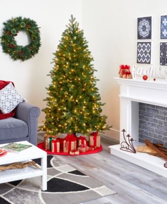 Vienna Fir Artificial Christmas Tree with Lights and Bendable Branches, 72"