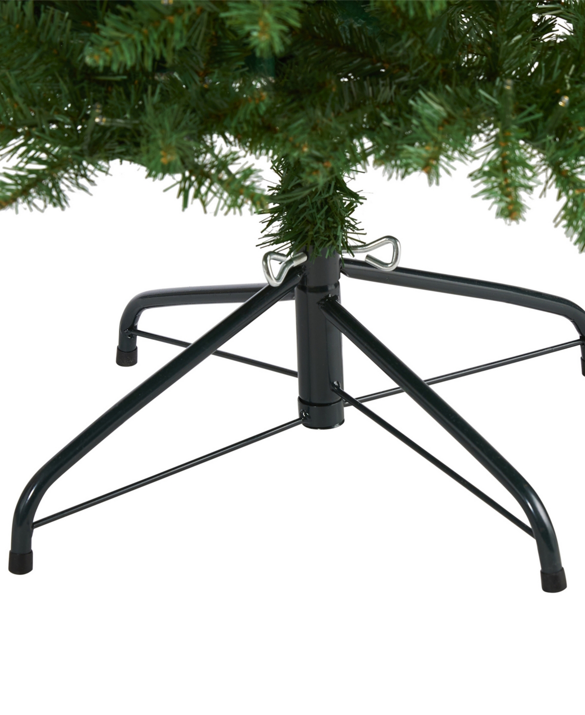 SlimMountain Pine Artificial Christmas Tree with Lights, - Green