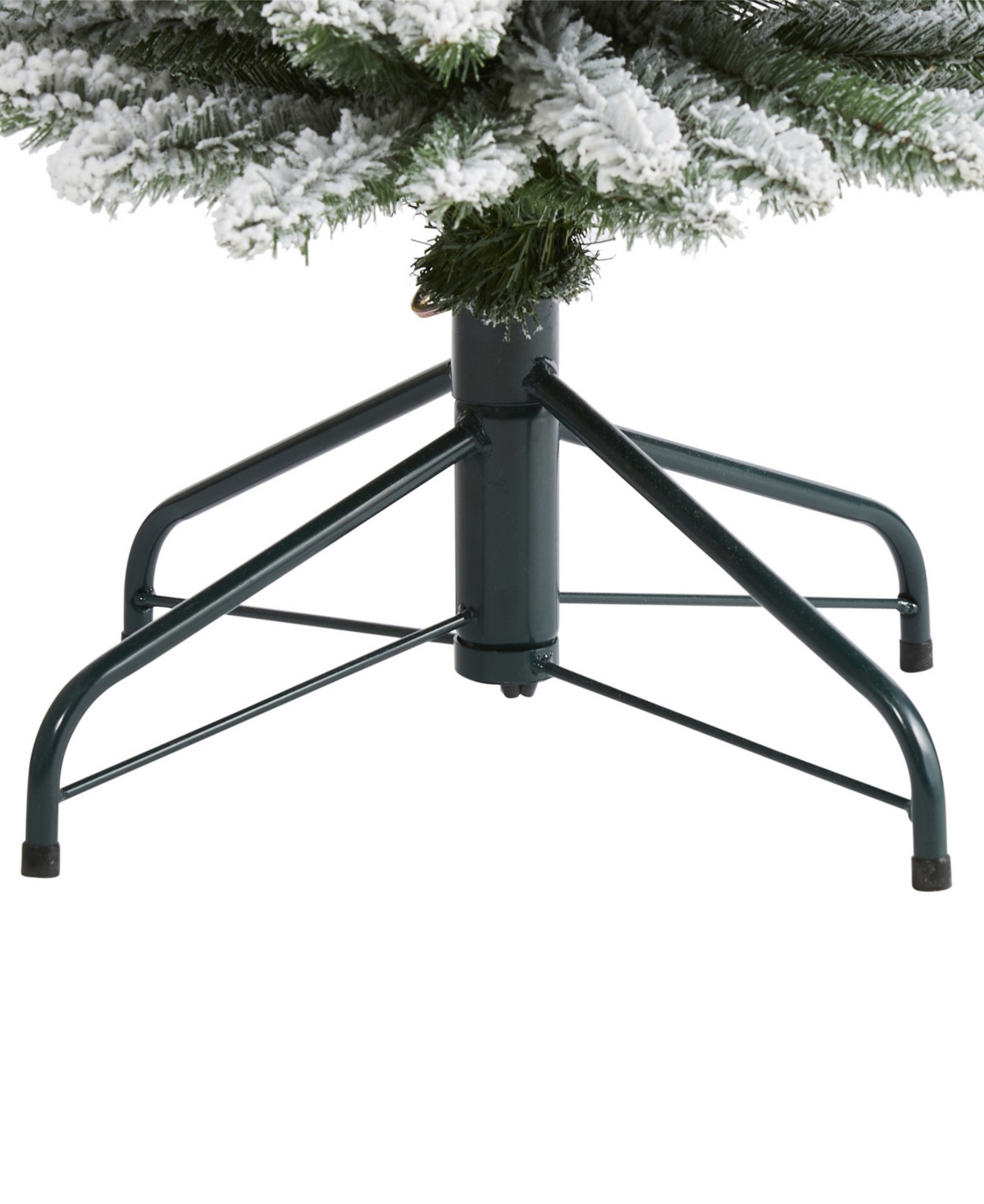 Flocked Pencil Artificial Christmas Tree with 438 Bendable Branches,