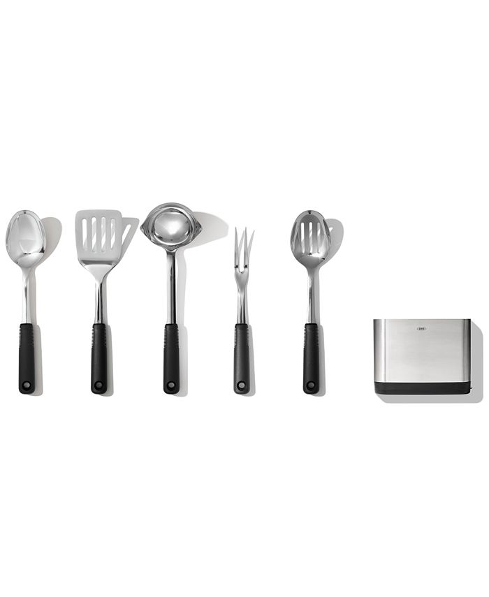 OXO Good Grips Stainless Steel Prep & Serve Kitchen Tool 6pc Set