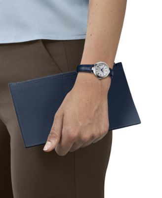 Women's Swiss Automatic Bellissima Blue Leather Strap Watch 29mm