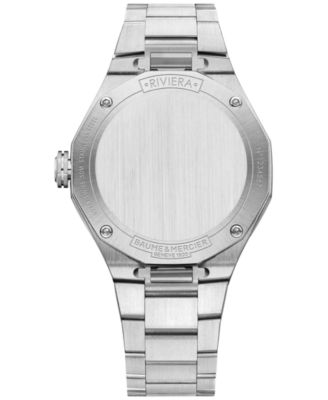 Women's Swiss Riviera Diamond (1/5 ct. t.w.) Stainless Steel Steel Bracelet Watch 36mm