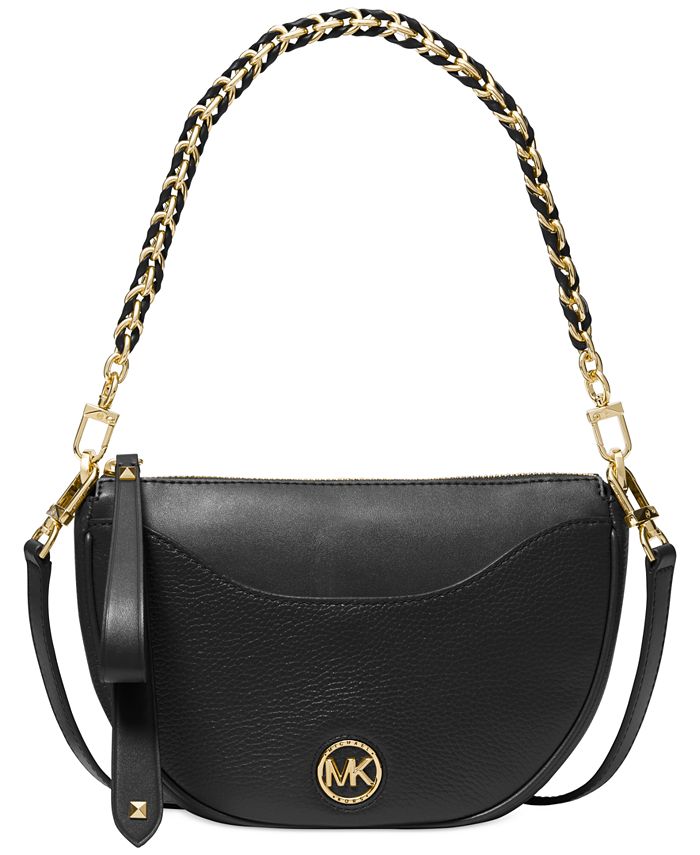 Michael Kors Dover Small Half Moon Leather Pouchette & Reviews - Handbags &  Accessories - Macy's